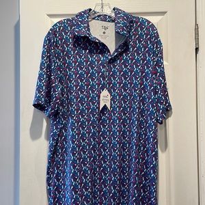 NWT Wine Lovers Golf Shirt - 1764, Size L